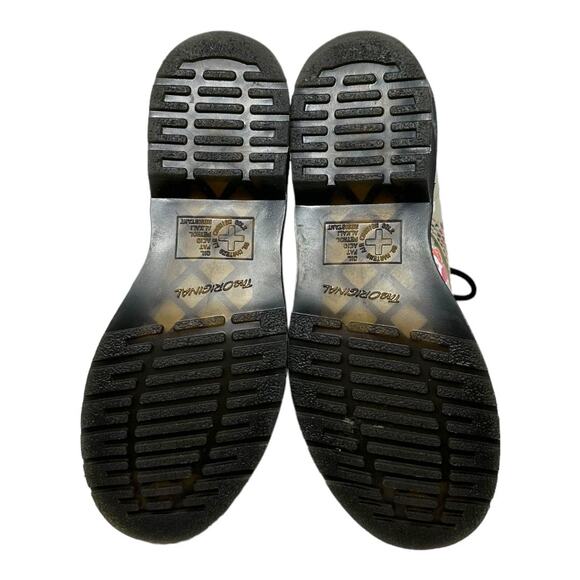 Dr. Martens Floral Print Combat Boots Size 7 - Picture 11 of 12